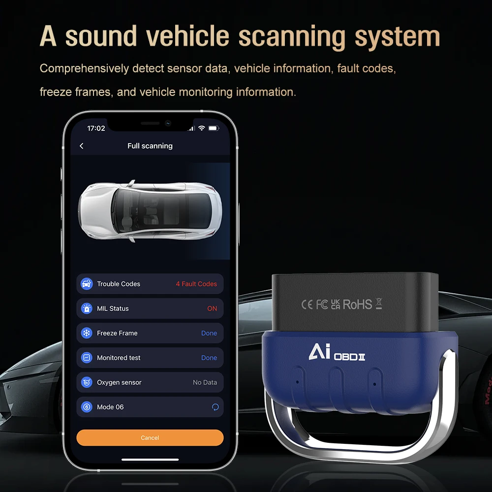 

OBD2 сканер Bluetooth автомобильный диагностический прибор для диагностики неисправностей OBD сканер диагностический инструмент автомобиль