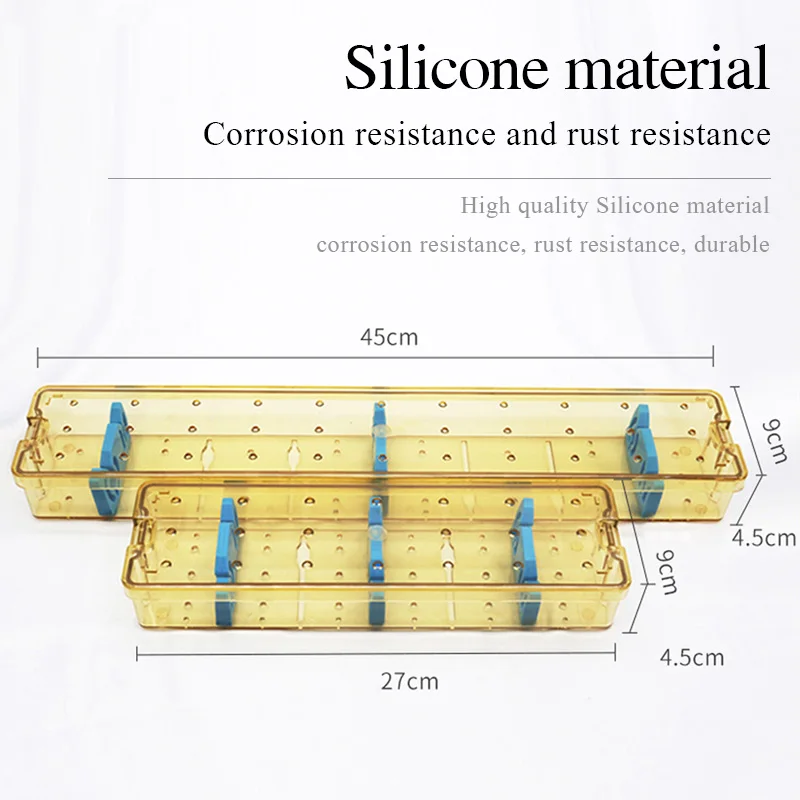 Silicone Endoscope Disinfection Box Small/Large High Temperature and High Pressure Surgical Instrument Sterilization Box