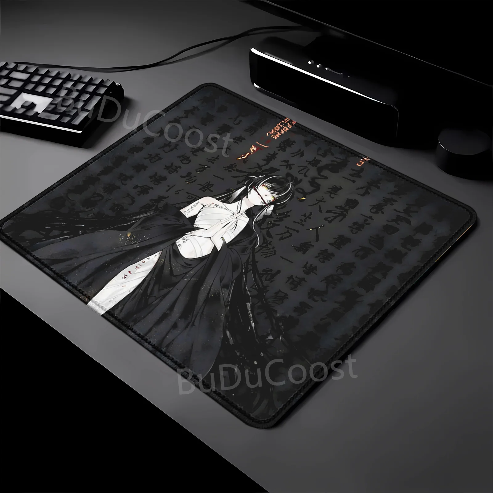 لوحة ماوس صغيرة الحجم سبعة اقتل qisha Esports أسود ياباني ساحرة ماوس منتج جديد هدايا ألعاب أنيمي HD الطباعة حصيرة مكتبية #1