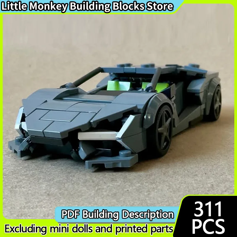 

Speed Racing Car Model MOC Building Bricks Revuelto Top Tier Sports Car Modular Technology Children Holiday Gifts Assemble Toys