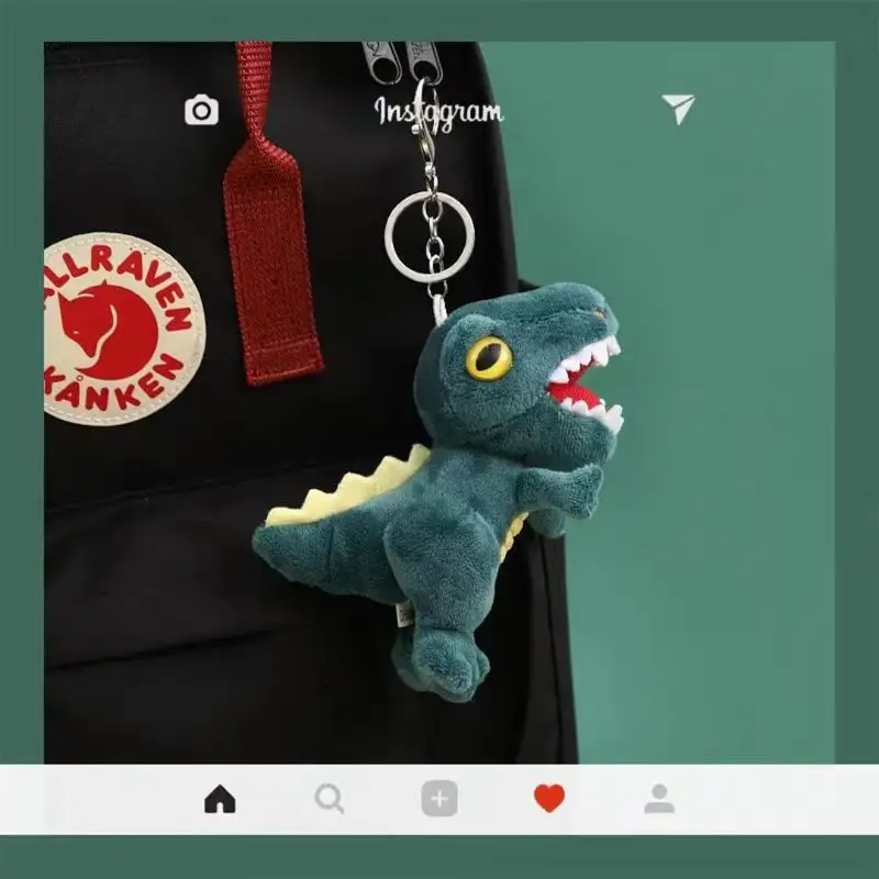 15 سنتيمتر الديناصور الصغير ديناصور أفخم مفتاح سلسلة حقيبة قلادة كبيرة الفم لطيف دمية للأطفال عيد ميلاد هدية الكريسماس