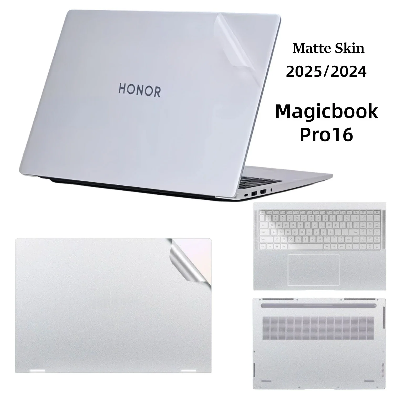 Laptop Sticker for Honor MagicBook Pro16 Pro 16 2025/2024 Cover Skin Matte Soft Pvc Wear-resistant Protector Film Easy Install