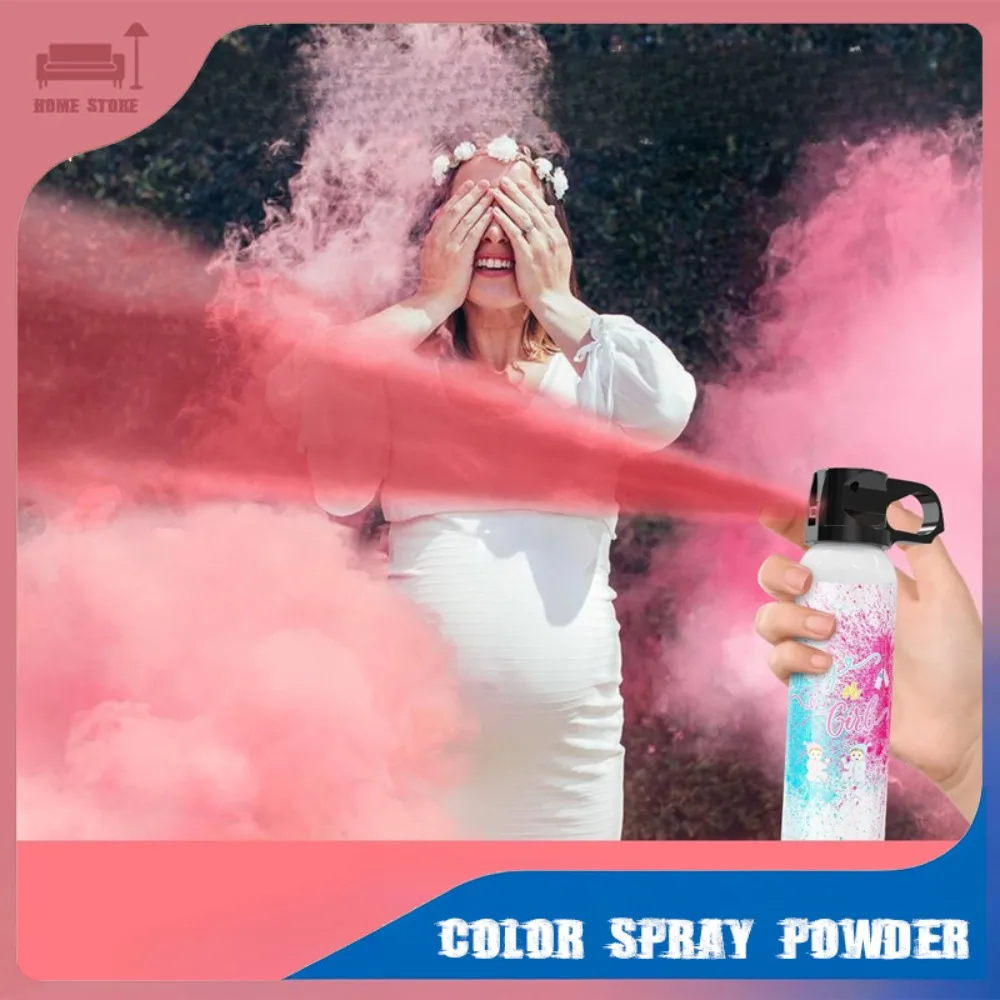 

Soft Colorful Powder Spray Gender Reveal Party Decor Use Blue Pink Confetti Cannon Mist Baby Shower Wedding Assistance Supplies