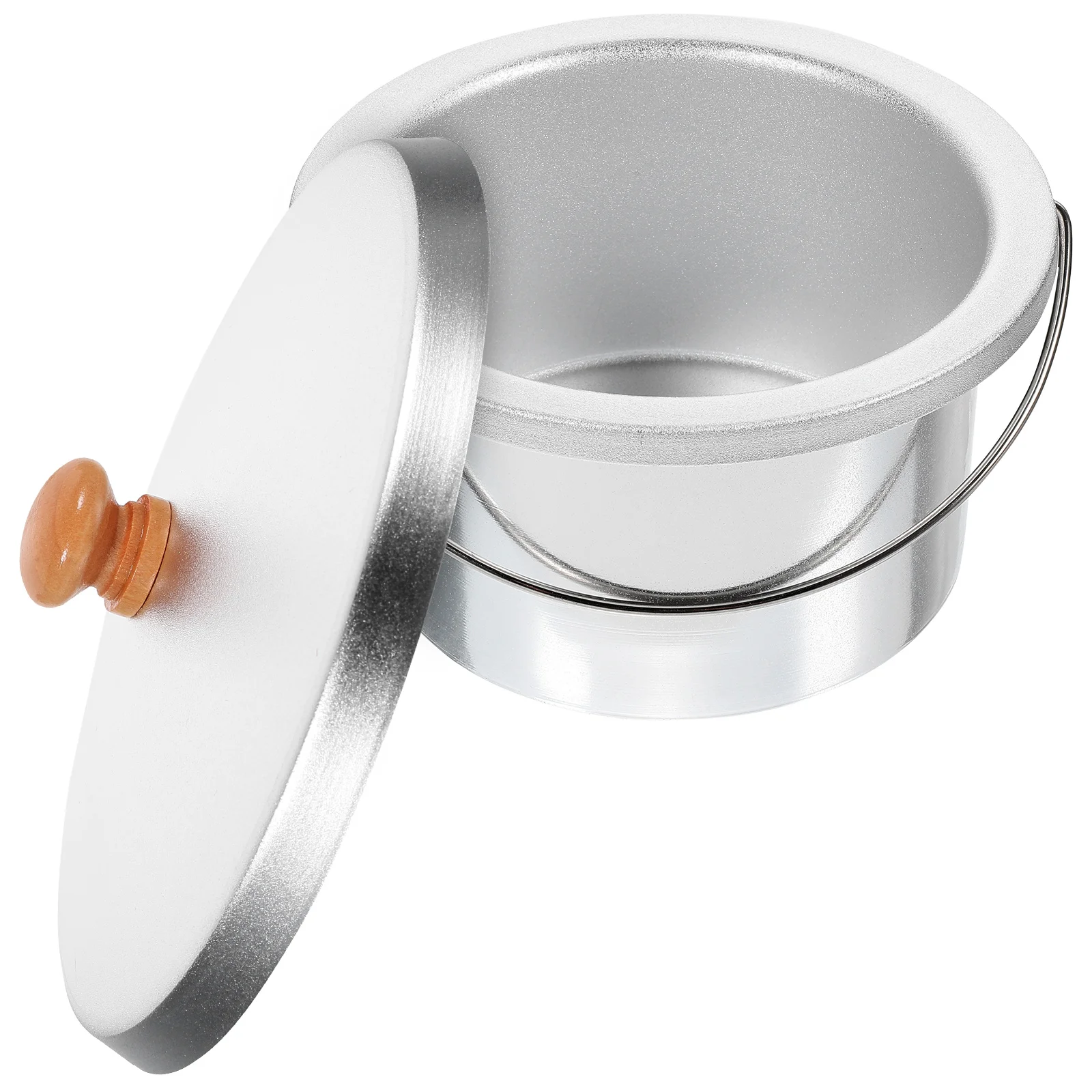 

2pcs Wax Melting Inner Pot Lid Set Non Stick Stainless Steel 600CC Hair Removal Reliable Warmer Wax Heater Kitchen
