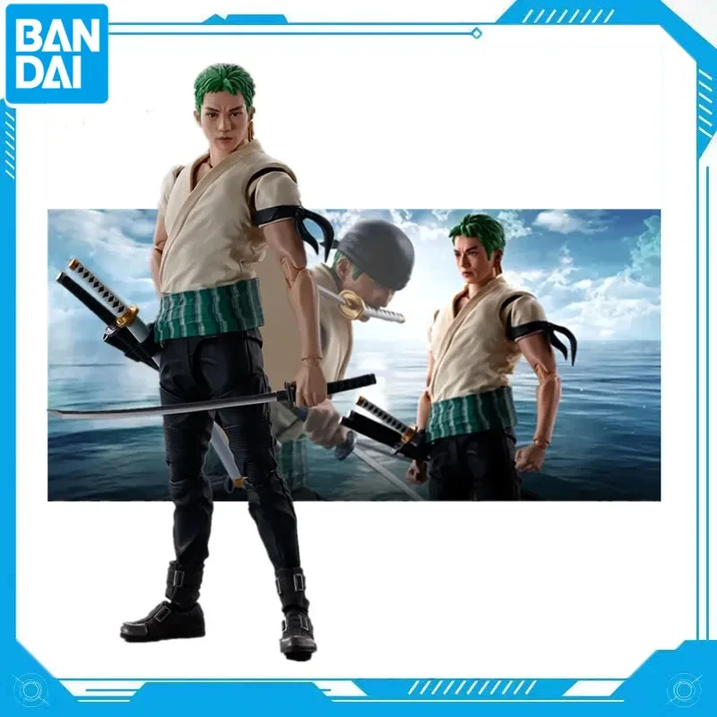 

Bandai One Piece S.H.Figuarts 14.5CM Roronoa Zoro Anime Toys for Children PVC SHF Action Figure Collector Doll