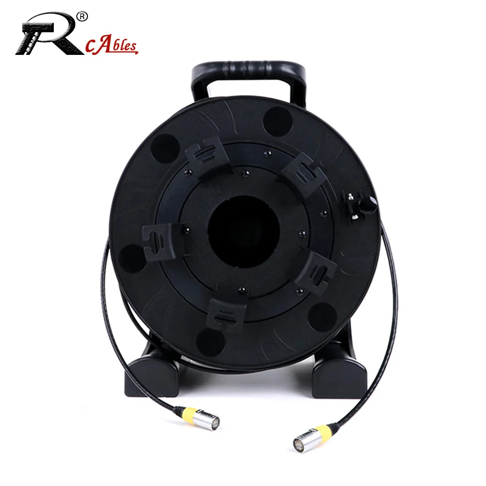 

50M-200M Professional RJ45 Cat.5E Outdoor with Shielded Ethercon Ethernet Network Extension Cord with PCD380 Cable Reel Drum