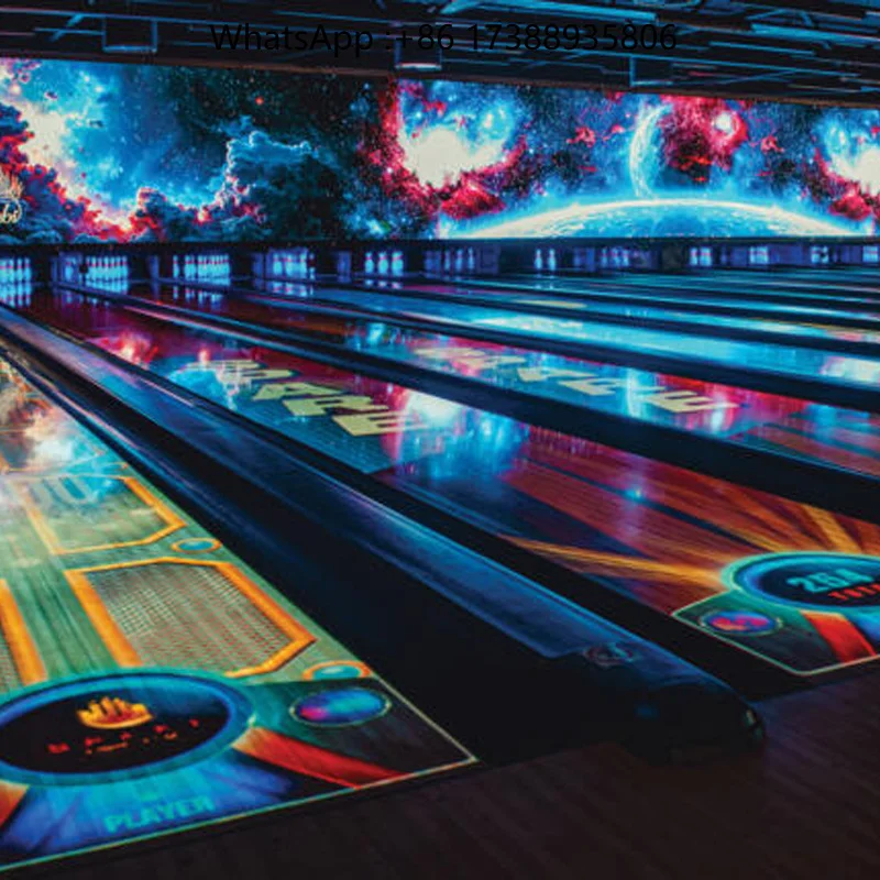 SQactivaPlay Premium Customized Manufacture Sports Entertainment Center Complete Adult Metal Projection Bowling Lane Animation