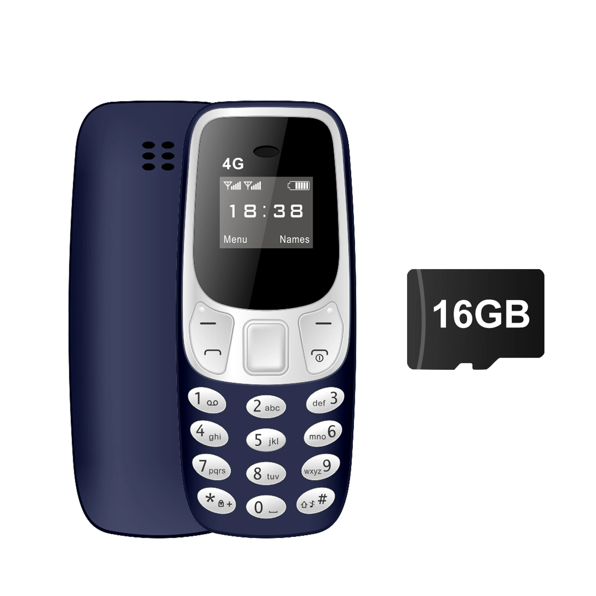 SERVO BM10 4G Mini-knopfunctie Telefoonsnelheidsknop Auto Call Recorder Blacklist 2 SIM Kleine mobiele telefoon Meertalig 2025 Nieuw