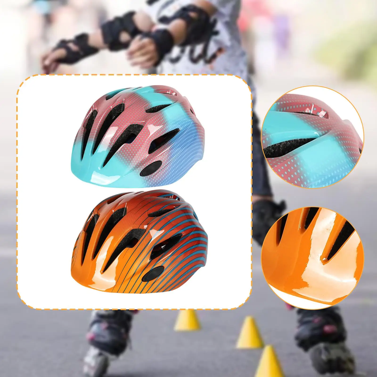 

Kids Bike Helmet Portable Children Bicycle Helmet Removable Inner Liner for Skateboarding Biking Roller Skating Rock Climbing