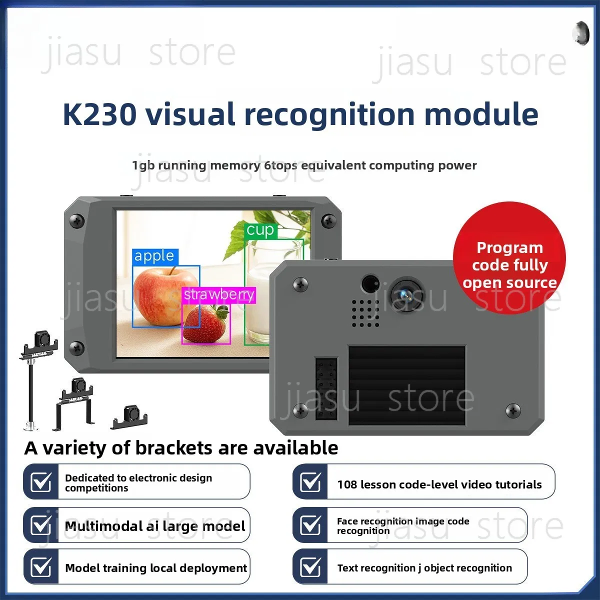 

K230 vision module AI artificial intelligence development board CanMV facial recognition camera sensor super K210