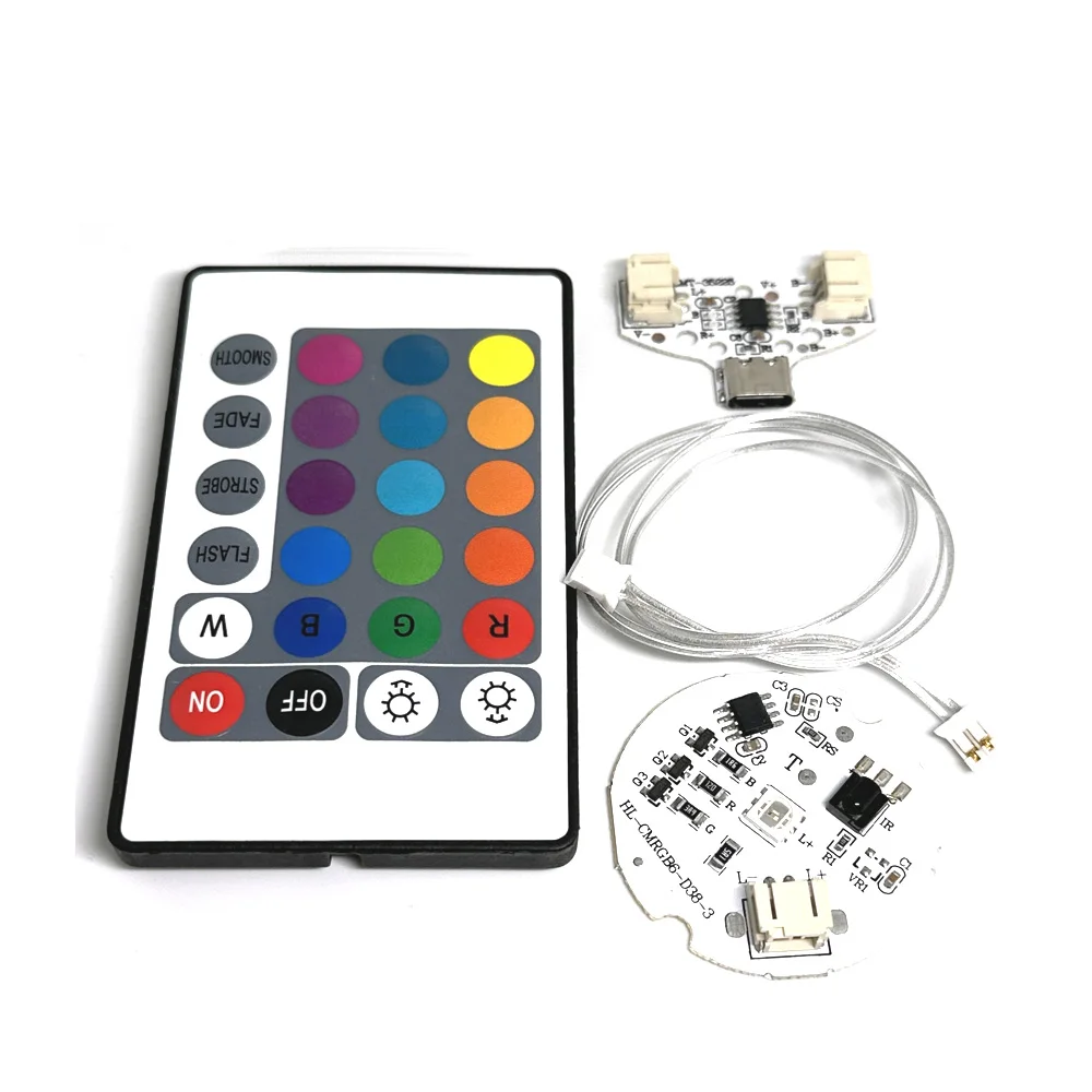 Lampa stołowa typu C Led ładowane na USB moduł sterowania mała lampka nocna dotykowego z pilotem ochrony ładowania