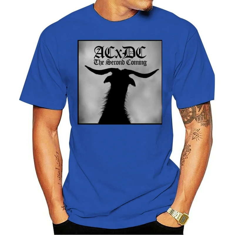 Футболка с изображением истребителя, демона Acxdc, второе поступление, белая, powerнасилия S 5Xl