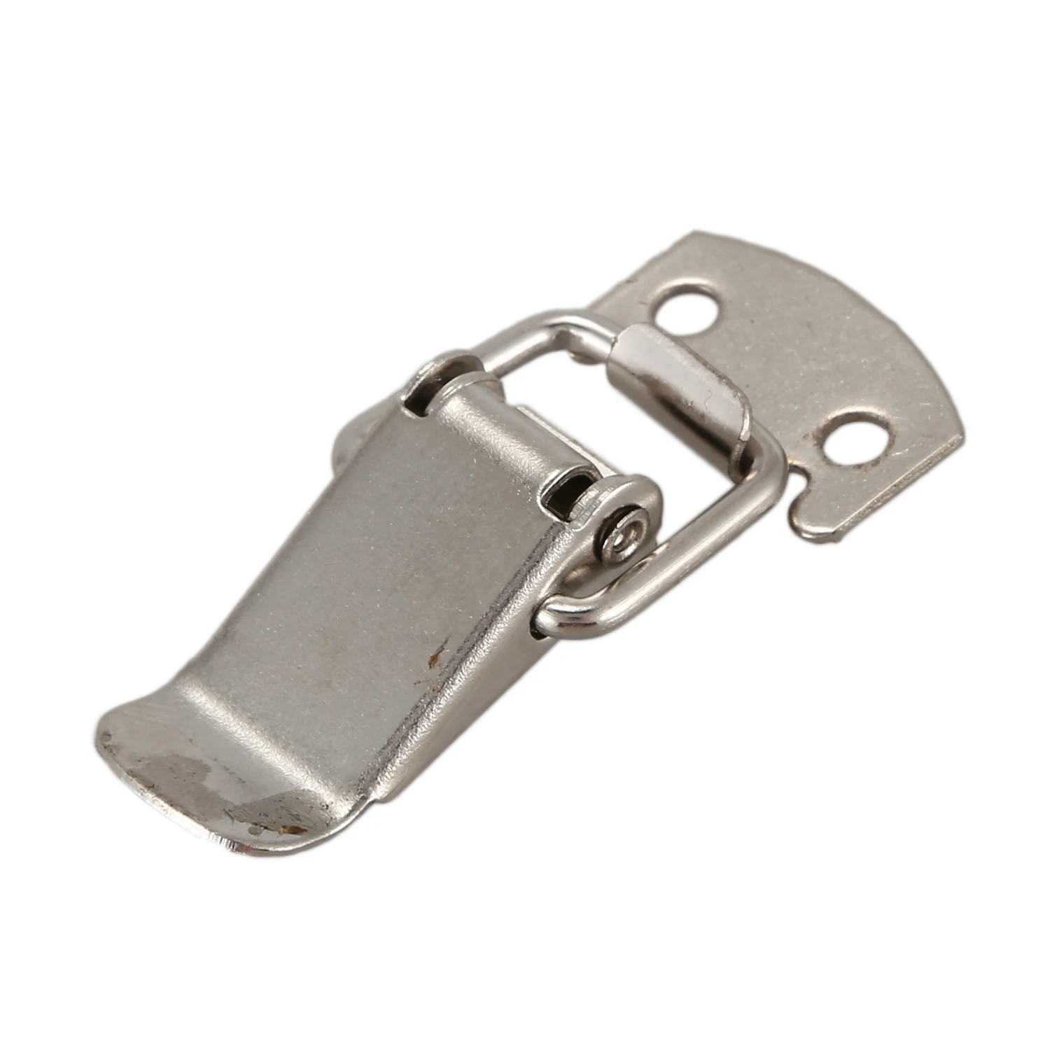 AB33-Silver Tone Metal Toggle Draw Latch Straight Loop Catch 1.6