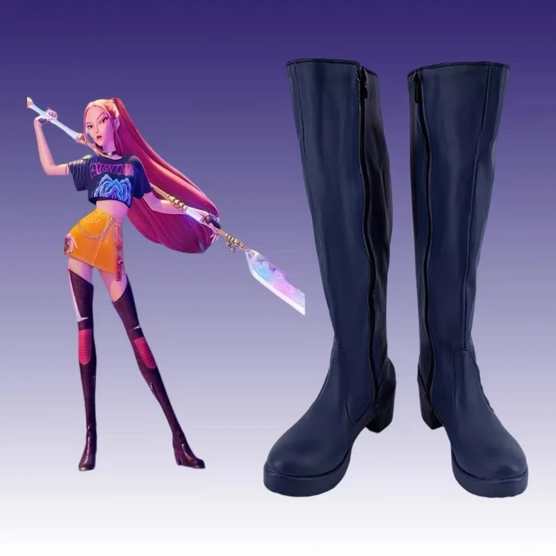 키즈 케이팝 데몬 헌터즈 조이 미라 루미 부츠 어린이 코스프레 헌트릭스 신발 소녀 그룹 아이돌 롤플레이 할로윈 카니발 신발