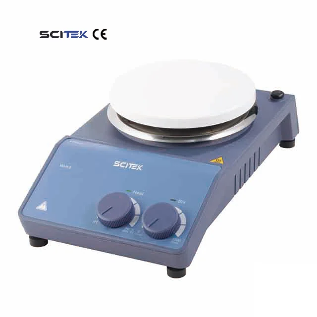 380 ° Agitatore Magnetico con Piastra Riscaldante e Display LCD ad Alta Risoluzione, Motore DC Senza Spazzole per Laboratorio