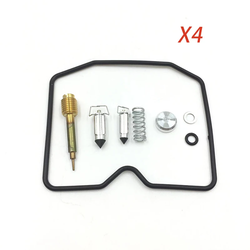 4 Sets Carburetor Repair Kit Fou Suzuki GSF600S BANDIT GSF600 GSF 600 S Carburetor jet Needle valve gasket