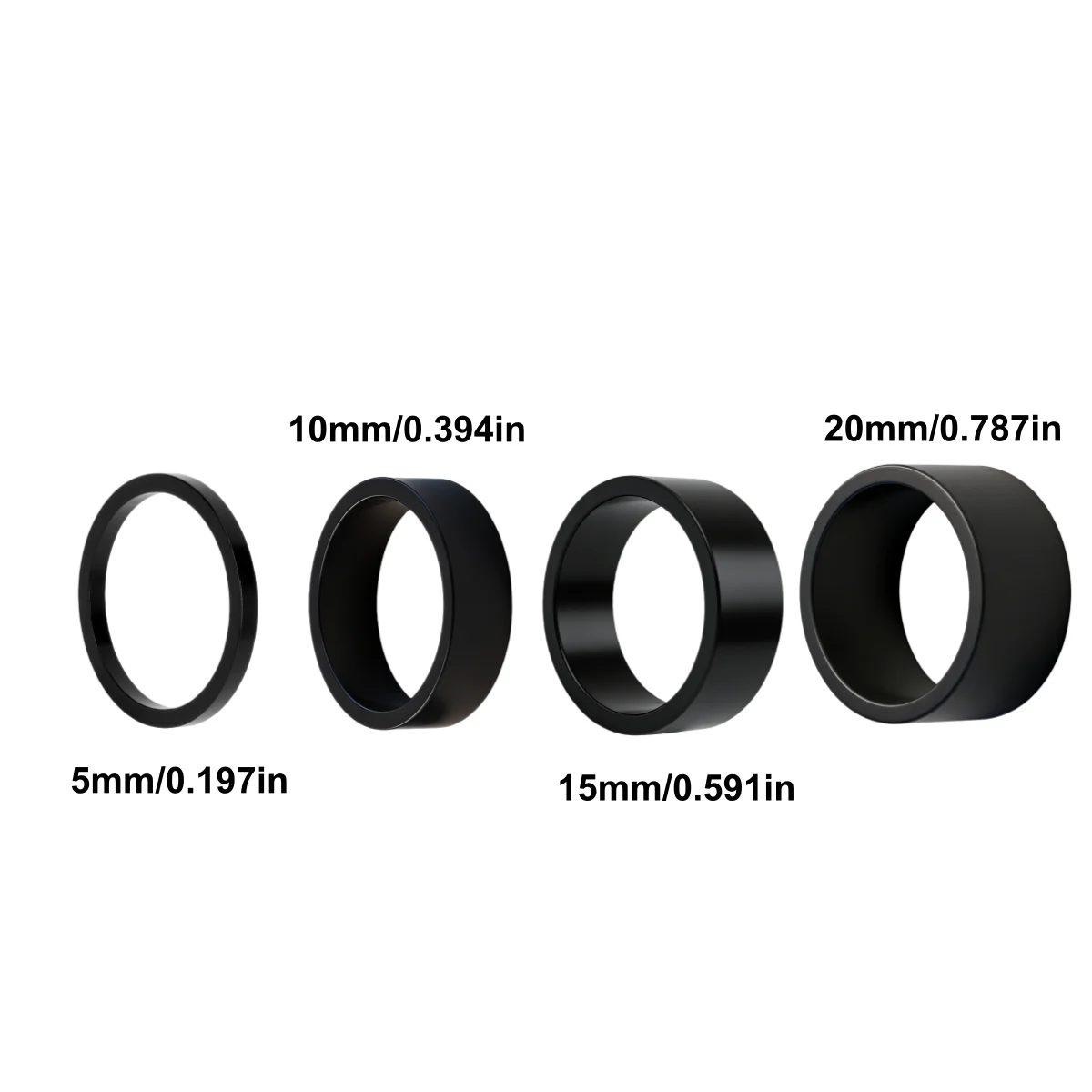 Fahrrad-Lenkervorbau-Abstandshalter-Set 5MM 10MM 15MM 20MM für 1 1/8-Zoll-Vorbauten passend für die meisten Fahrräder – Detail 6