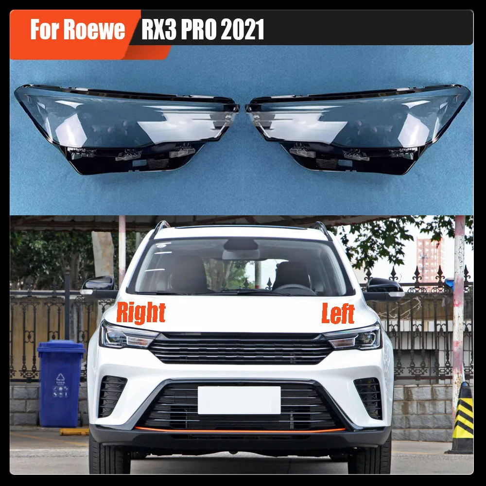 For Roewe RX3 PRO 2021 2022 Front Headlamp Lamp Cover Headlight Shell Transparent Lens Replace The Original Lampshade Plexiglass