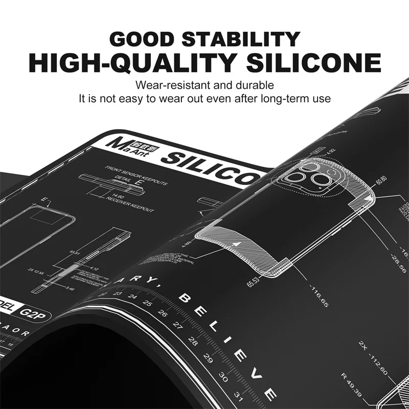 

MaAnt G2p G2mini Silicone Soldering Mat for Mobile Phone Repair Heat Resistant Non-deformable Insulation Repair Working Mat