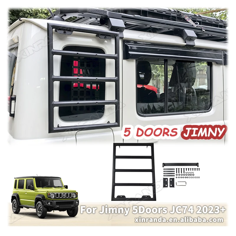 

Jimny 5 Door Accessories Car Side Ladder Aluminum Alloy Offroad Car Side Ladder For Suzuki Jimny JC74 2024 2023