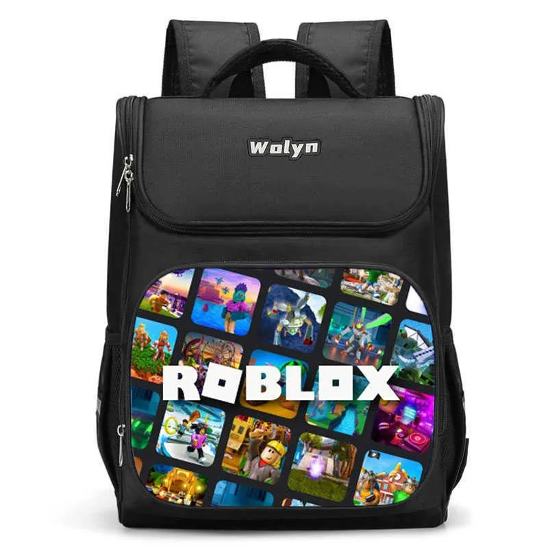 حقيبة ظهر Game Roblox Creative Peripheral Cartoon مطبوعة عبر الحدود للأطفال وطلاب المدارس الابتدائية، هدية على الظهر