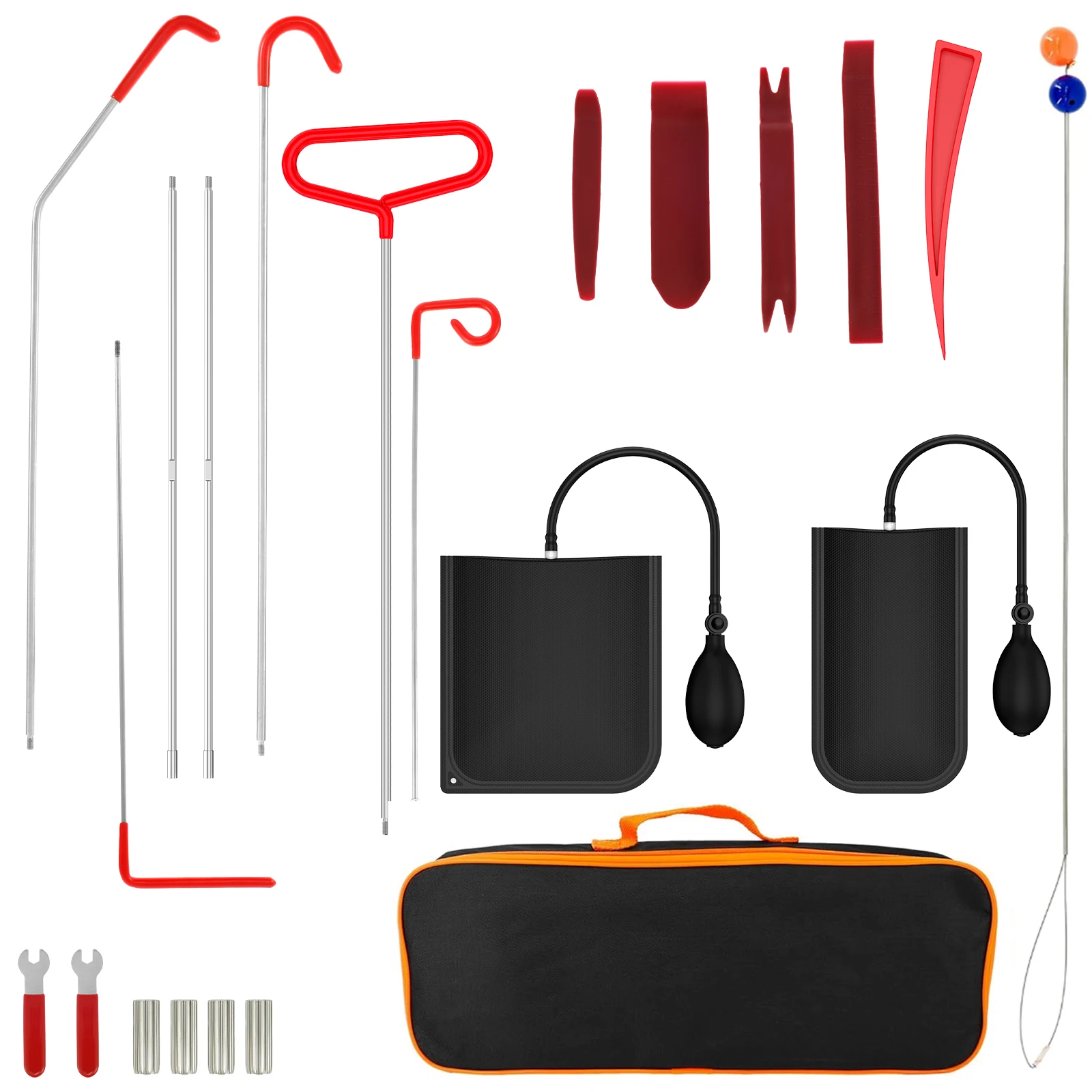 

Комплект съемника 5-го колесного штифта из нержавеющей стали, ремонт двери, воздушная подушка, аварийный инструмент для открытия автомобиля, портативный инструмент для снятия обшивки автомобиля