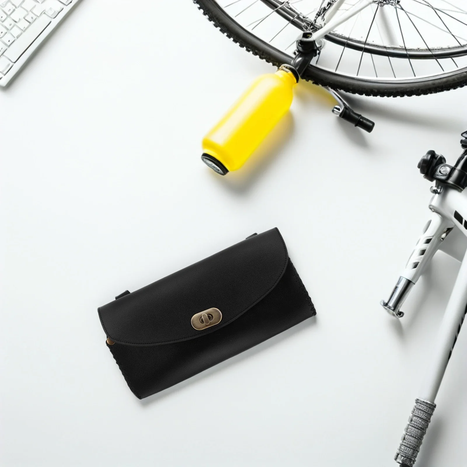 

Bicycle For Front Handlebar Multifunctional Bike Storage Frame Pouch Pu Wear Resistant Urban Cycling Road