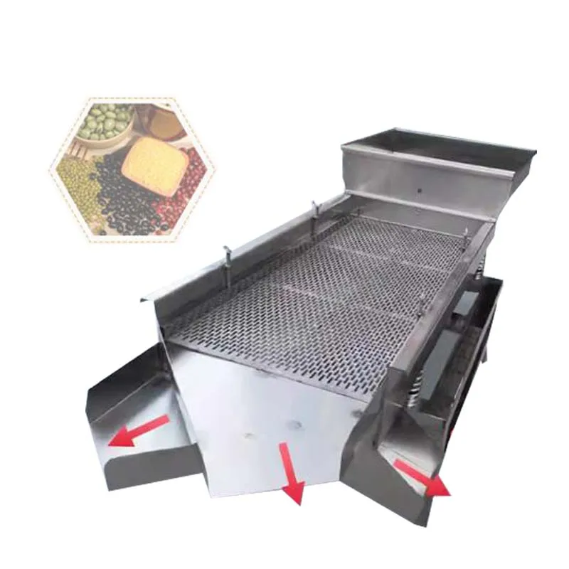 Linear Vibrating Screen Machine Small Industrial Stainless Steel Food Tea Grain Vibrating Screening Machine