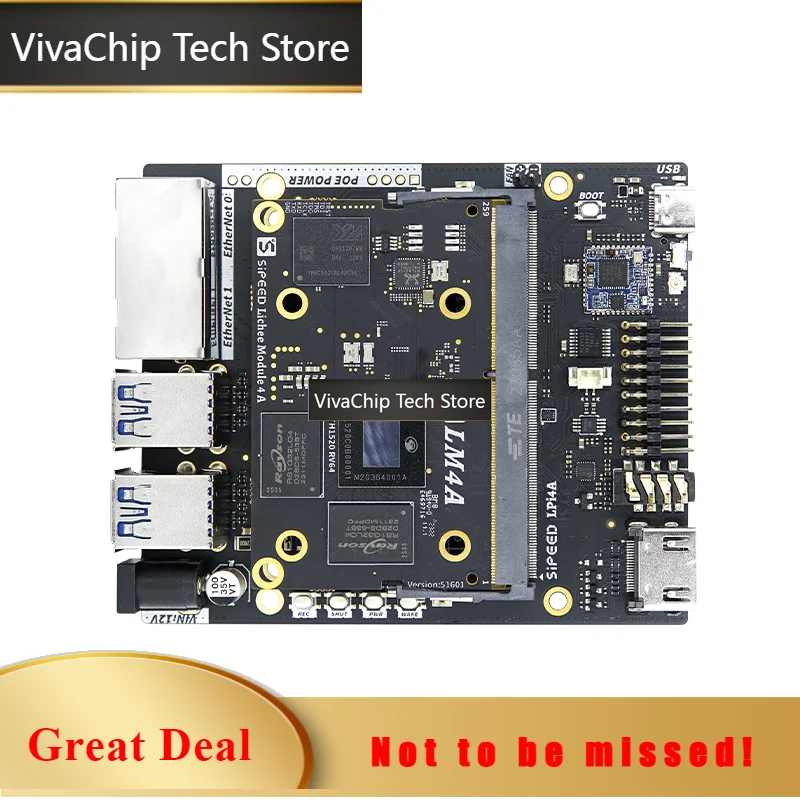 VivaCTLicheePi 4A Risc-V TH1520 Linux SBC Development Board