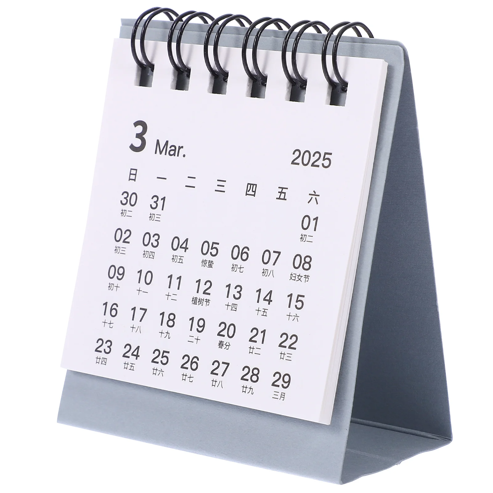 

2005 Desk Calendar Calendars Tiny Standing Mini for Decor 2025 up Calender Flip Desktop Office