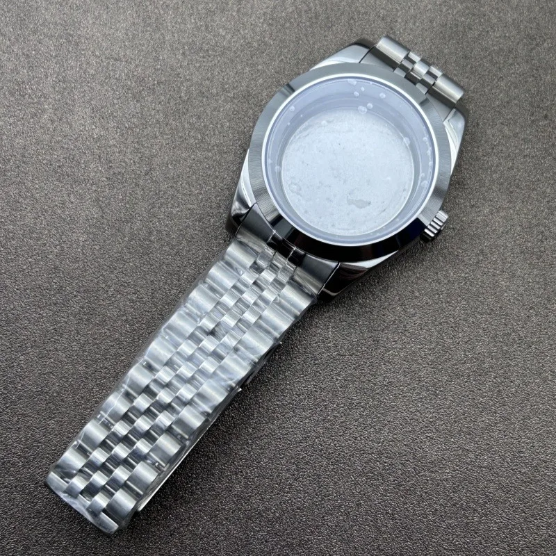 ملحقات معدلة لـ Oyster Perpetual 36/39 مللي متر مجموعة حزام زجاج الياقوت لحركة NH35/36