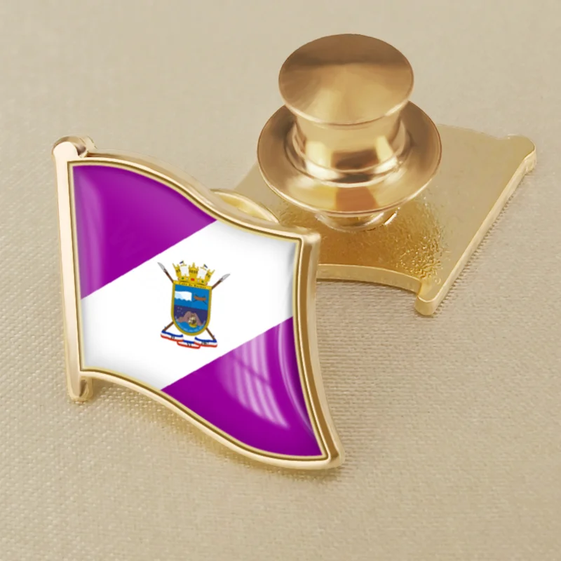 Coat of Arms of Cabo de Hornos Magallanes Region of Chile Flag Lapel Pins Broochs Badges