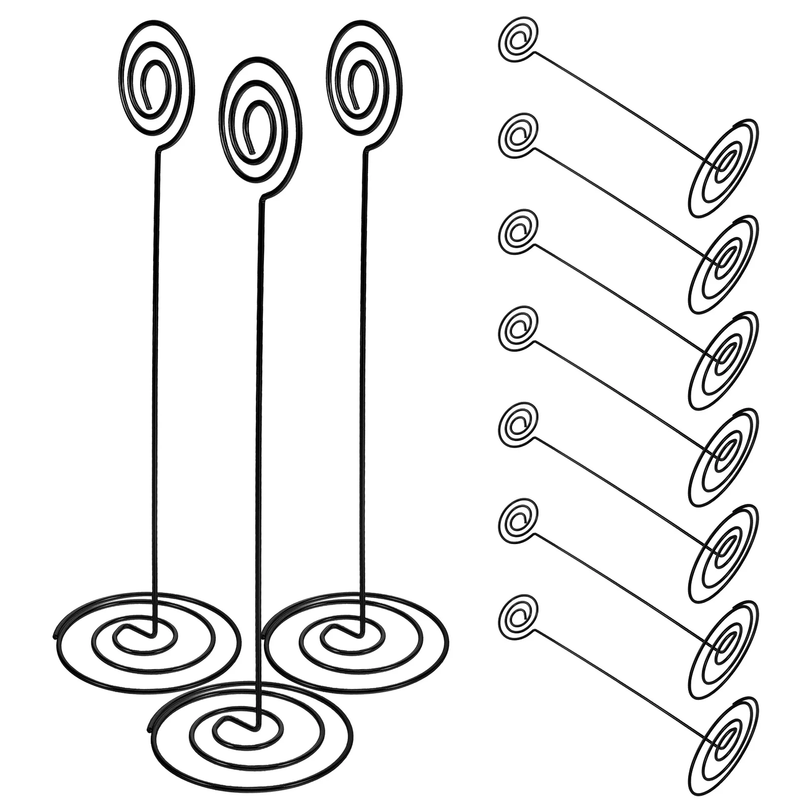 

10 pcs High Table Rack Note Clip Picture Stand Clips Memo Holder Metal Card Office Desk Menu Name Card Place Photo Holder