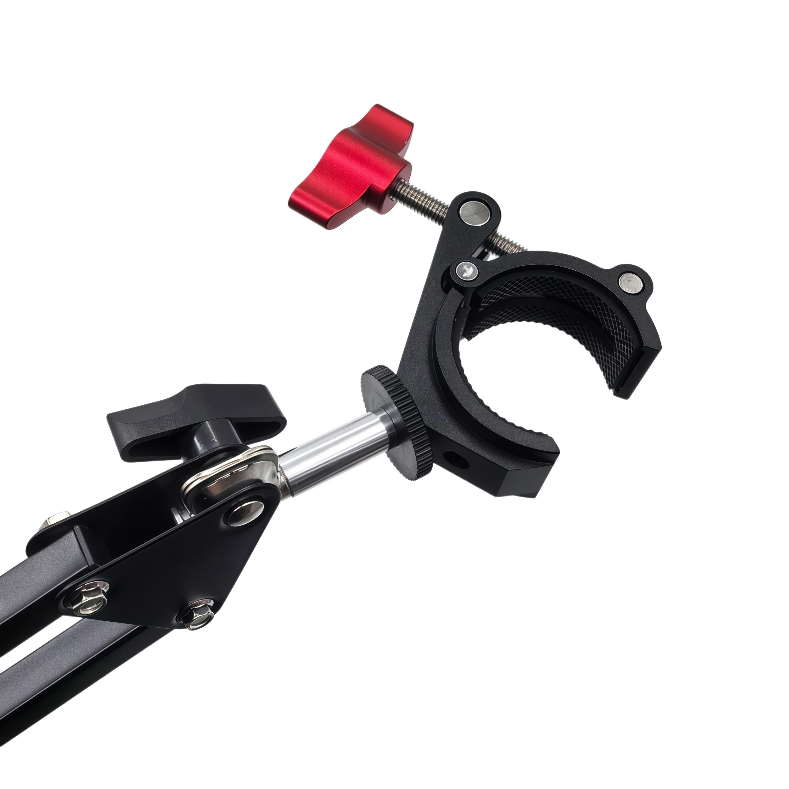 Universal 360 ° Verstellbarer Mikroskopständer mit 4kg Gewichtsbasis, Metallarmhalterung und 3 Klemmen - Dritte Hand für Lötarbeiten, Hitzebeständig – Detail 14