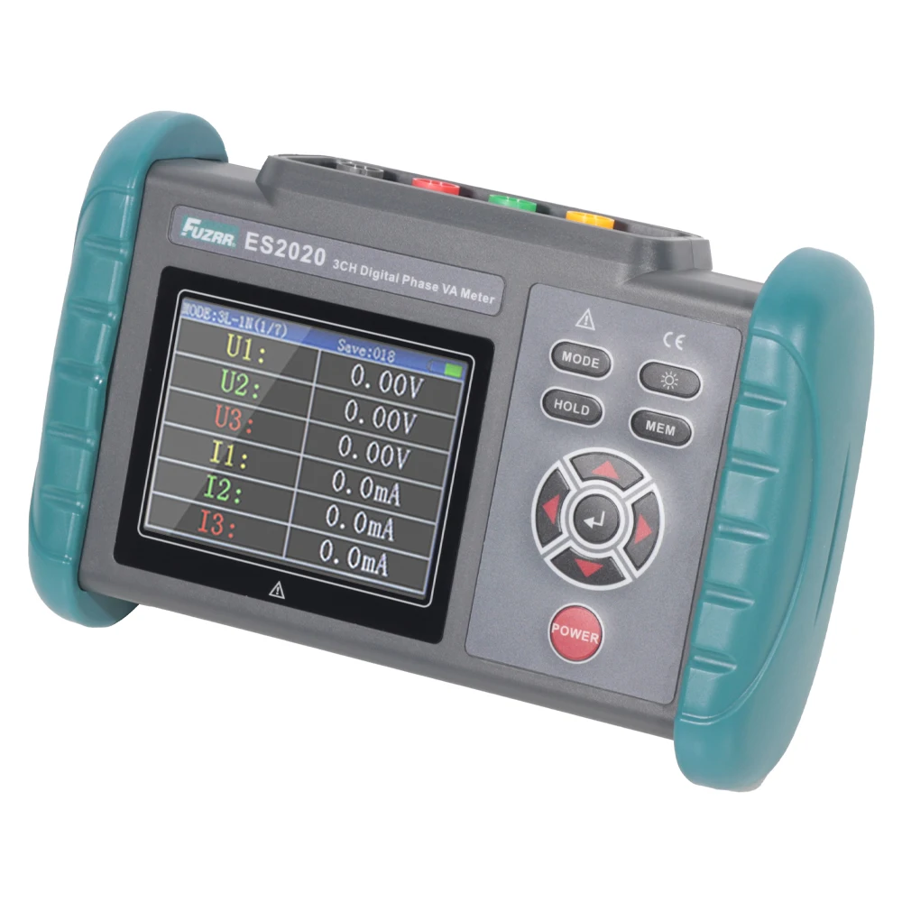 

ES2020 Multifunctional High-Precision Three-Phase Digital Phase Volt-Ampere Power Tester Phase Sequence Tester