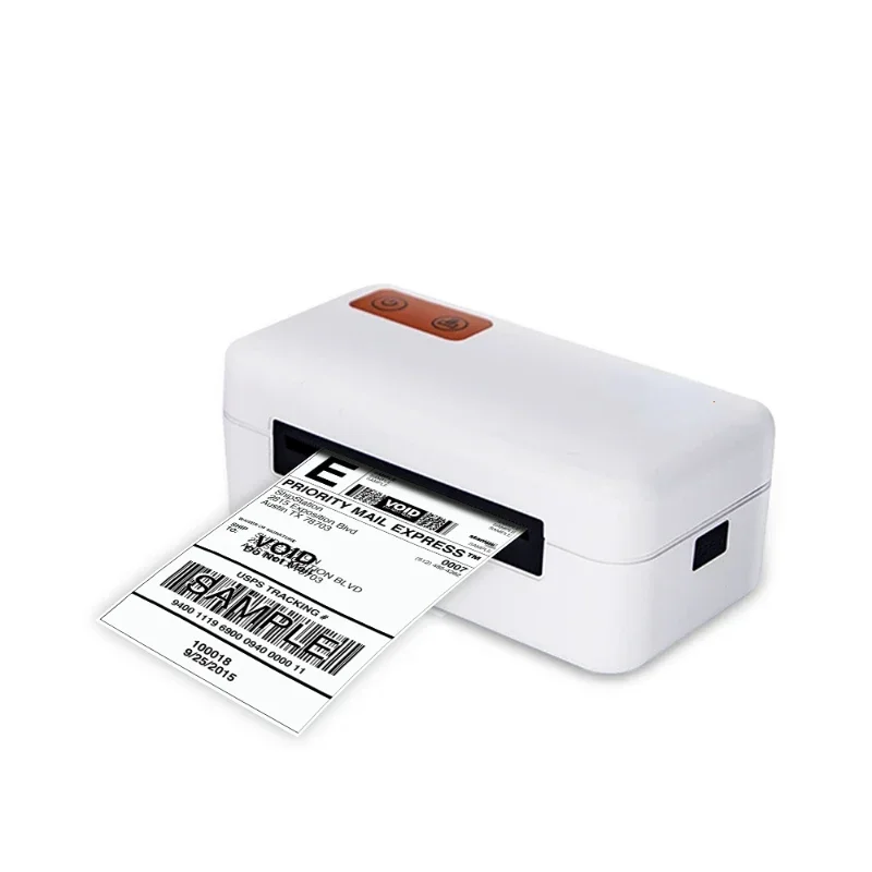 

3inch thermal shipping barcode label printer 80mm one sided single sticker printer small and portable