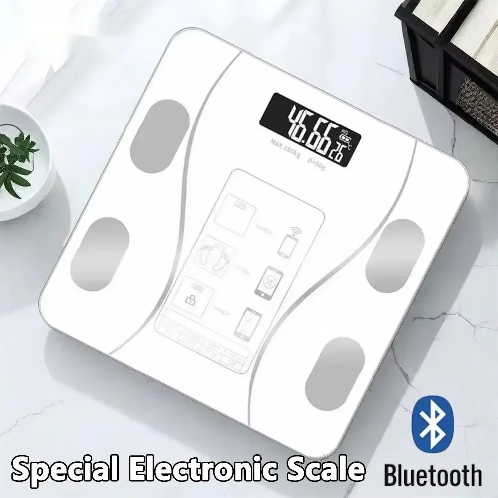 Weight Scale Smart APP Synchronized Body Fat Scale Bathroom Digital Scale Bluetooth Body Fat Scale Body Composition Analyzer