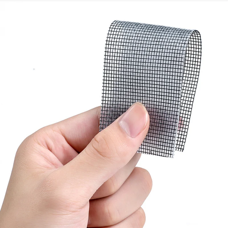 Strong Adhesive Screen Repair Tape Kit Door Window Net Anti-mosquito Netting Mesh Sticky Wires Patch Fix Rips Tears Broken Holes