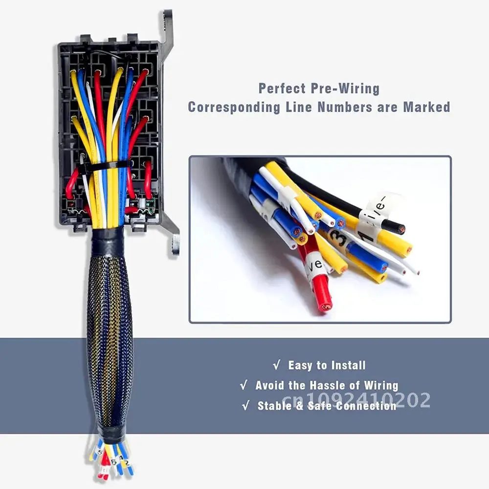 

12 24V 40A Relay Wiring 6 Slots Automotive Universal Relay 4 5 Fuse Relay Harness Accessories and Pin ATC/ATO Car For Auto Box