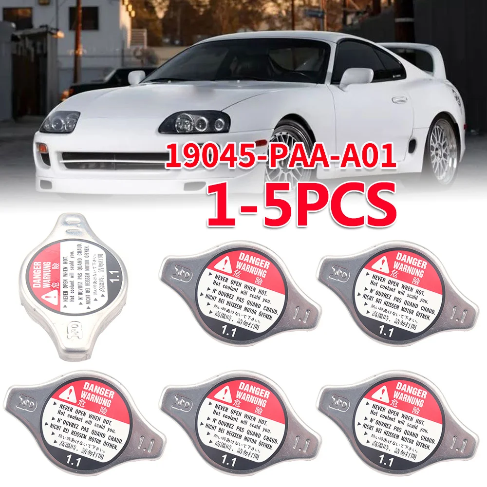 1-5PCS Cooling Radiator Cover 19045-PAA-A01 Oil Tank Silver Cover Car Radiator Cap for Acura Asuna Honda Chrysler Dodge Geo GMC