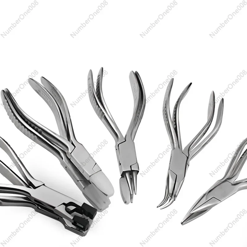 Flat-mouth Pliers Pointed Plastic Pliers Gold and Silver Winding Multi-functional Round-mouth Manual Pliers Gold Tools