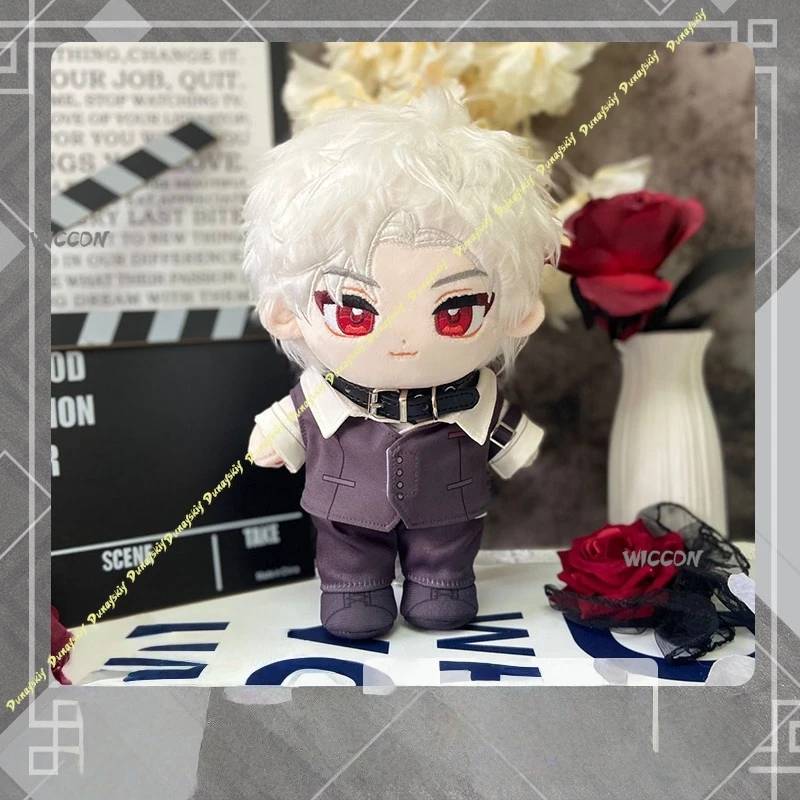 Love and Deepspace Sylus Plush Doll Set Q Version Character Stuffed Toys Soft Plushie Merch for Fans Halloween & Collection