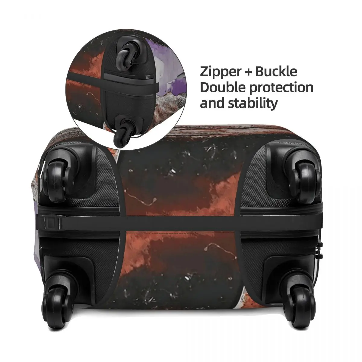 Illustration LeBron James Art Kofferhülle Schutz Elastische Reisegepäckschutzhüllen für 18-32 Zoll