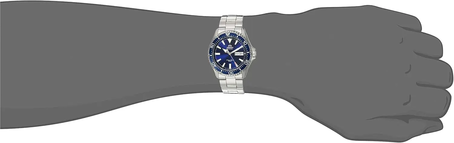 Men's Automatic Diving Watch with Stainless Steel Case, Japanese Movement for Water Resistance