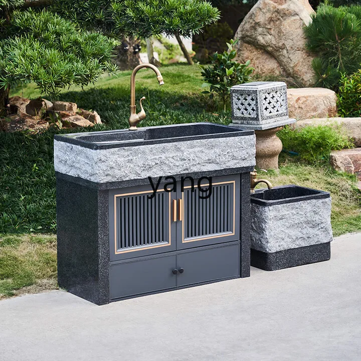 LTT granite villa garden sink integrated sink laundry table