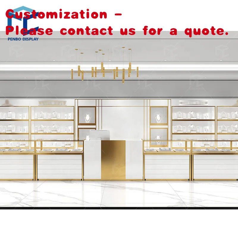 

custom.Fashionable Jewelry Store Furniture White Jewelry Shop Showcase Accessories Jewellery Watch Showroom Interior Design