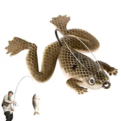 Frog Lures Realistic Bass Lures Frog Bait Fishing Lures Artificial Floating Bait Bass Fishing Lure Frog Lure For Saltwater