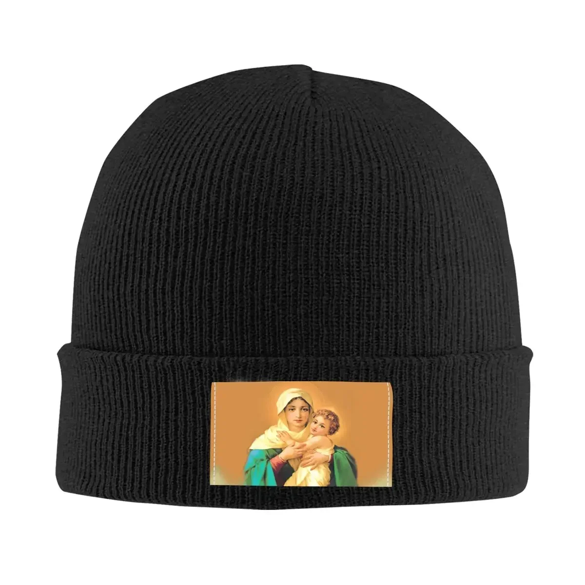 Our Lady Of Schoenstatt Skullies Beanies Caps Unisex Winter Warm Knitted Hat Street Adult Virgin Mary Catholic Saint Bonnet Hats