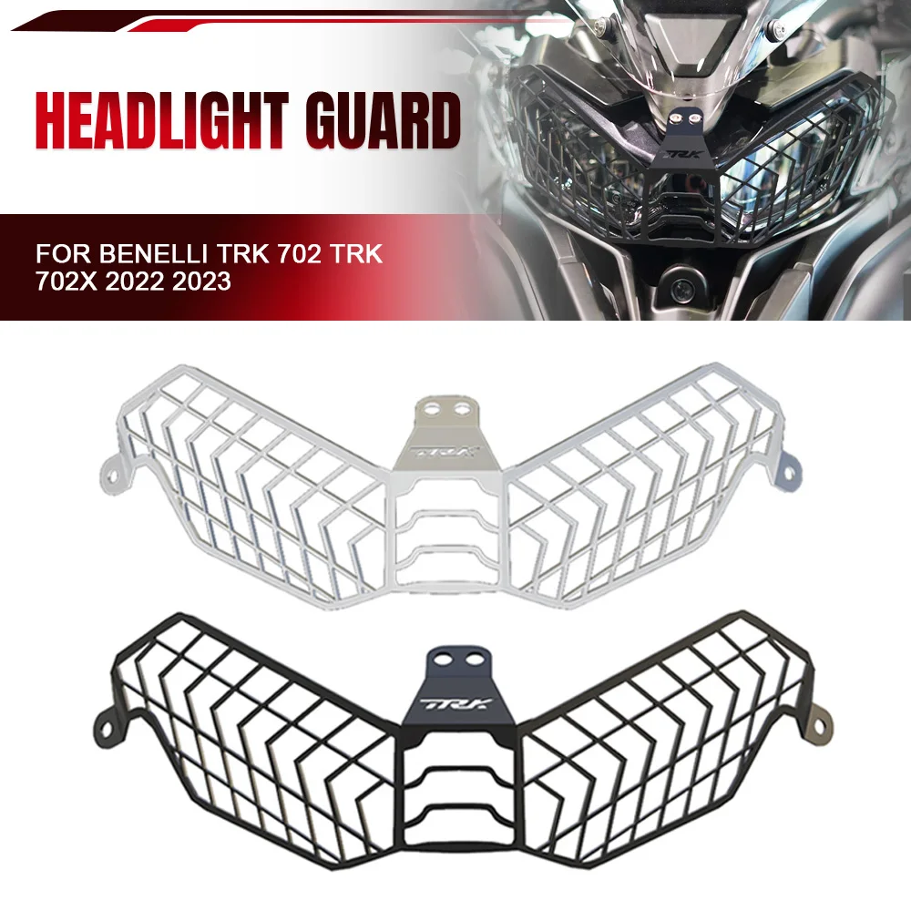 

For Benelli TRK 702 TRK 702X 2022 2023 TRK-702/X Headlight Guard Grill Grille Protection Mesh Headlight Grille Guard Cover Grill