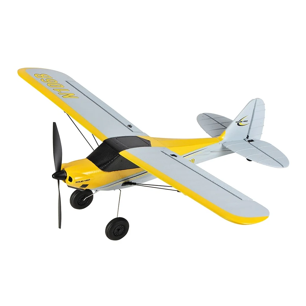 Üst RC hobi 450mm MINI XCUB 2.4G 4CH 6-Axis Gyro bir anahtar Aerobatics u-turn EPP RC uçak RTF yeni başlayanlar için uyumlu OpenTX